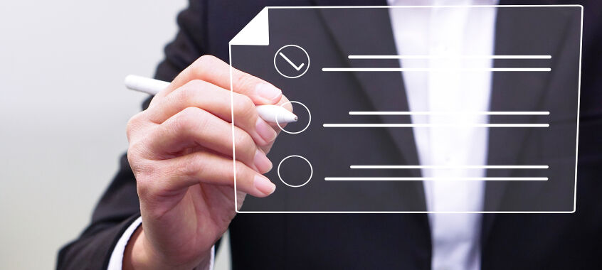 bigstock Businessman Working On A Digit 470300459