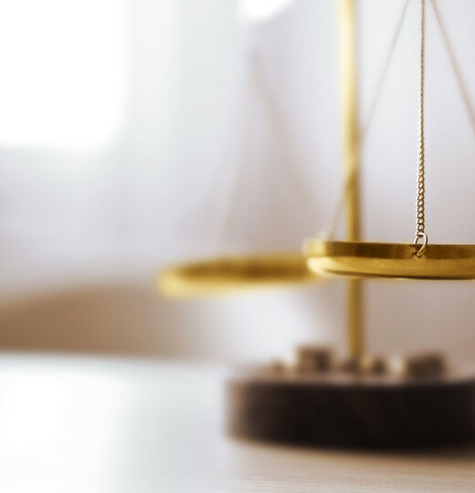 bigstock Justice scales on table in the 154803158