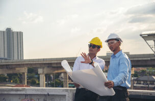 bigstock Civil Engineer Teams Meeting W 467214441