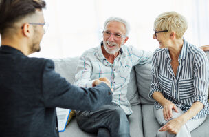 bigstock Happy Senior Old Family Couple 441750779