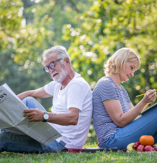 bigstock Happy Senior Couple Relaxing S 300466597