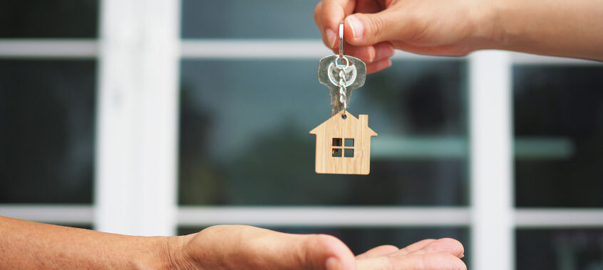 bigstock Home Buyers Are Taking Home Ke 350271247