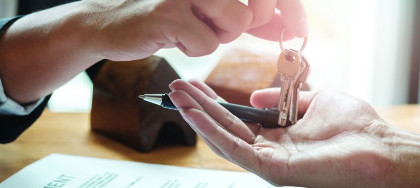 Handing over keys