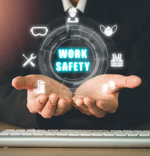 bigstock Work Safety Concept Person Ha 465608151