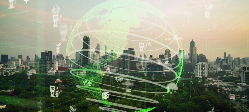 bigstock Green City Technology Shifting 447622159