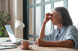 bigstock Tired Old Senior Business Woma 387135607