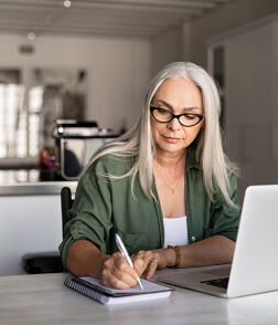 bigstock Senior stylish woman taking no 328280404