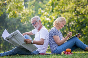 bigstock Happy Senior Couple Relaxing S 300466597