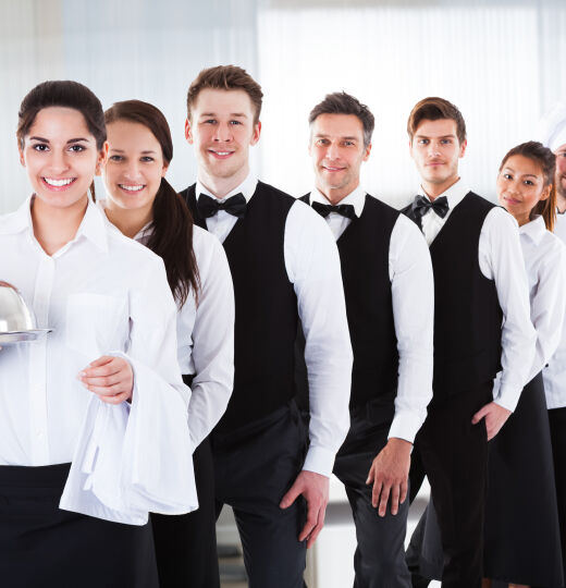 bigstock Diverse Hotel Staff And Hospit 381740828