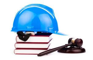 Hard hat and gavel