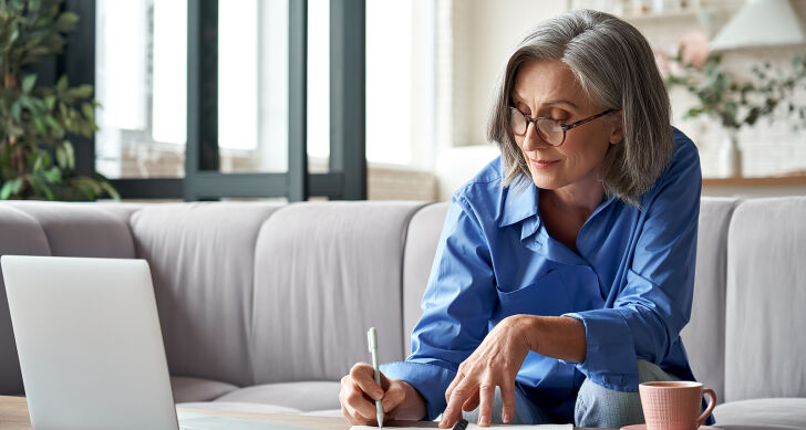 bigstock Happy Stylish Mature Old Woman 388331050