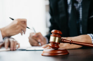 bigstock Small Hammer Gavel On The Desk 457450971