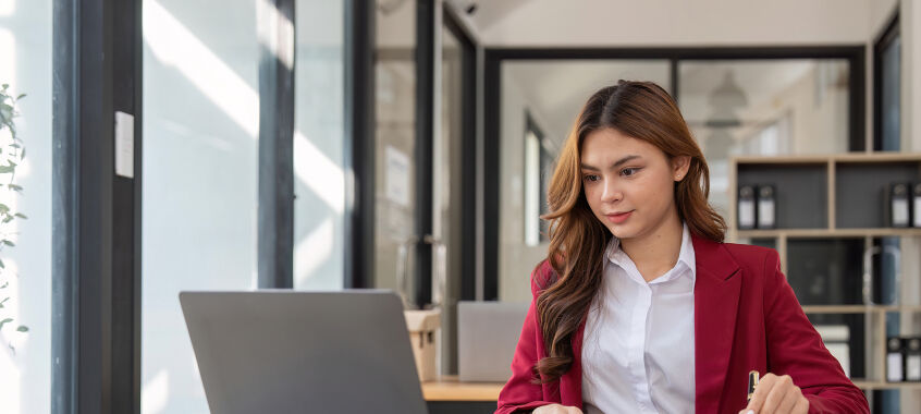 bigstock Accountant Woman Working With  471417391