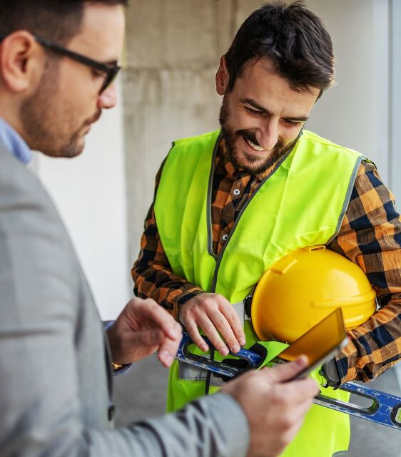 bigstock Smiling Construction Worker St 469287035