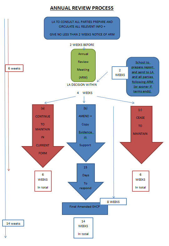 Annual review process flow chart