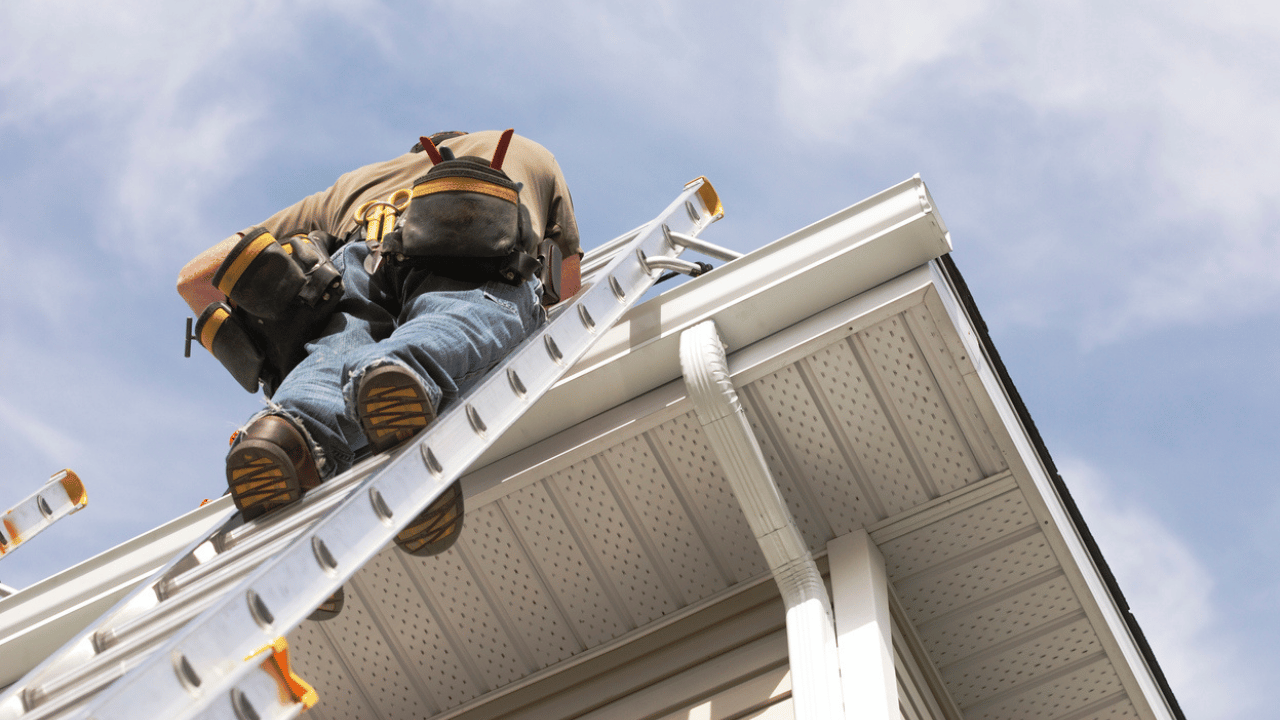 Man on ladder