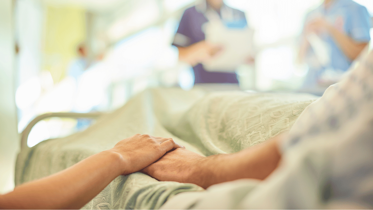 Mother in hospital