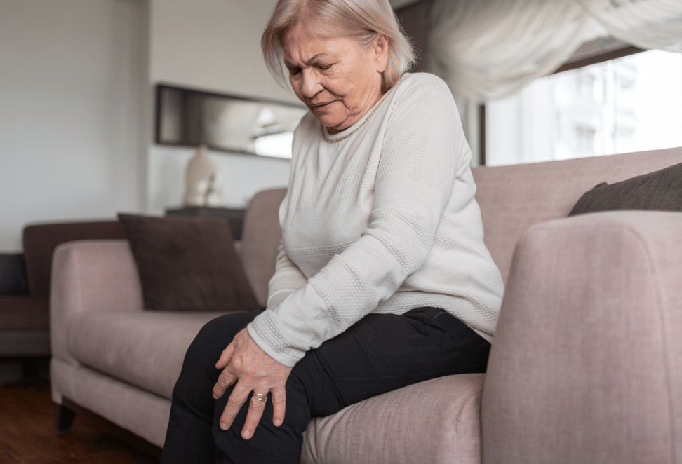 Woman in chronic pain