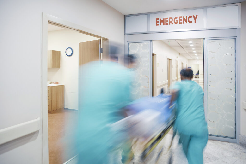 A&E in hospital