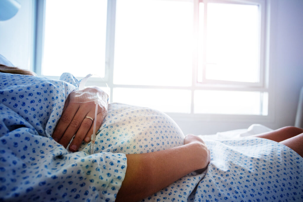 Mother in labour
