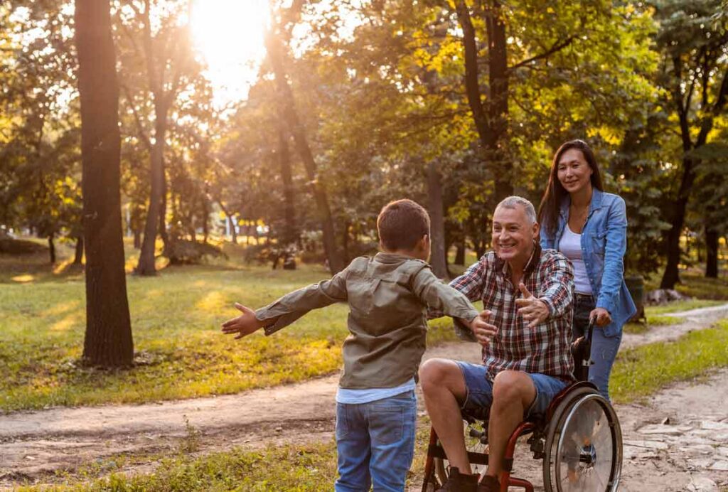 Cauda equina syndrome man in wheelchair