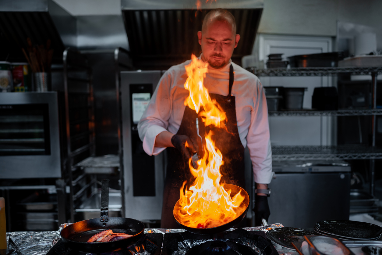 Chef burn injury
