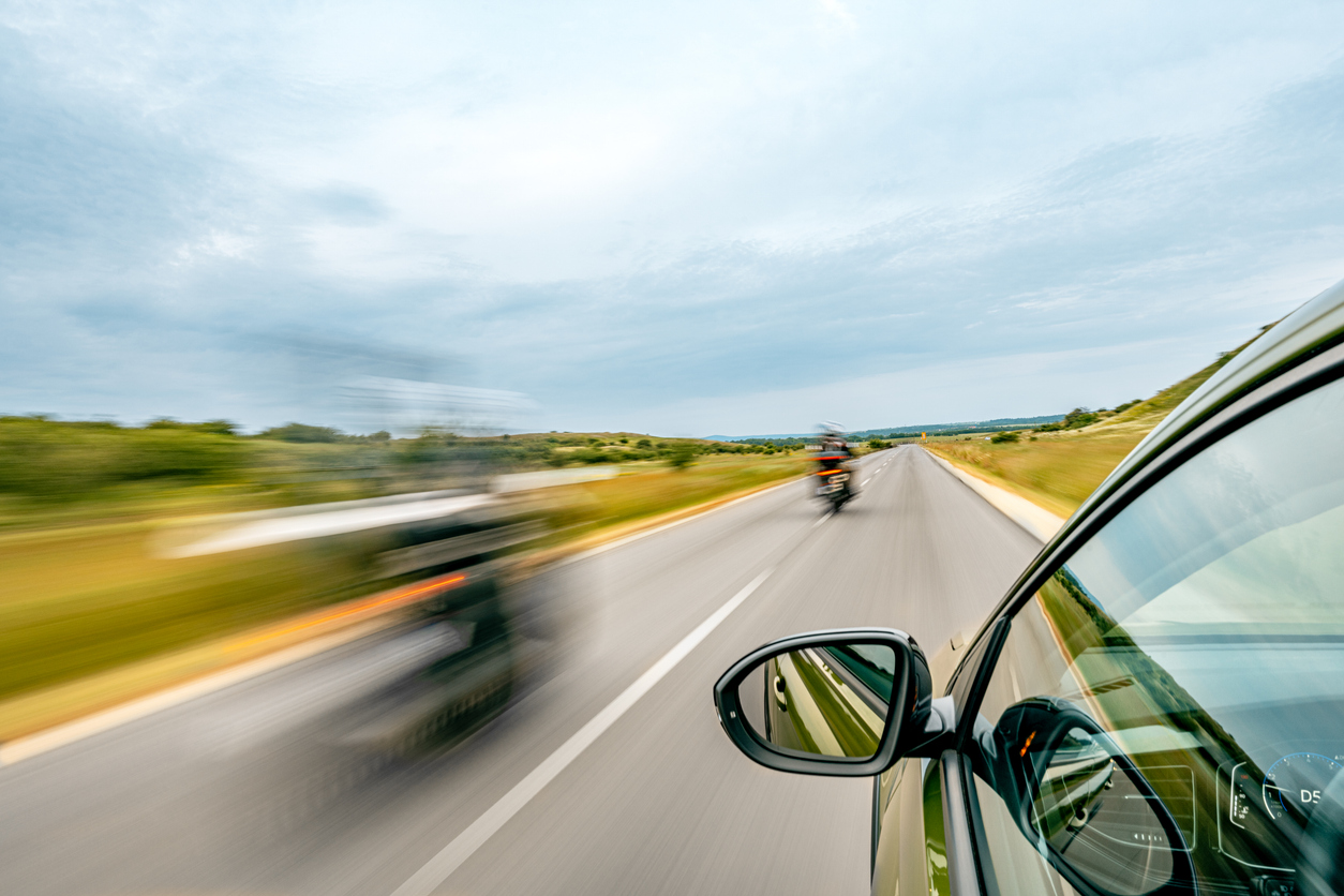 car and motorcycle