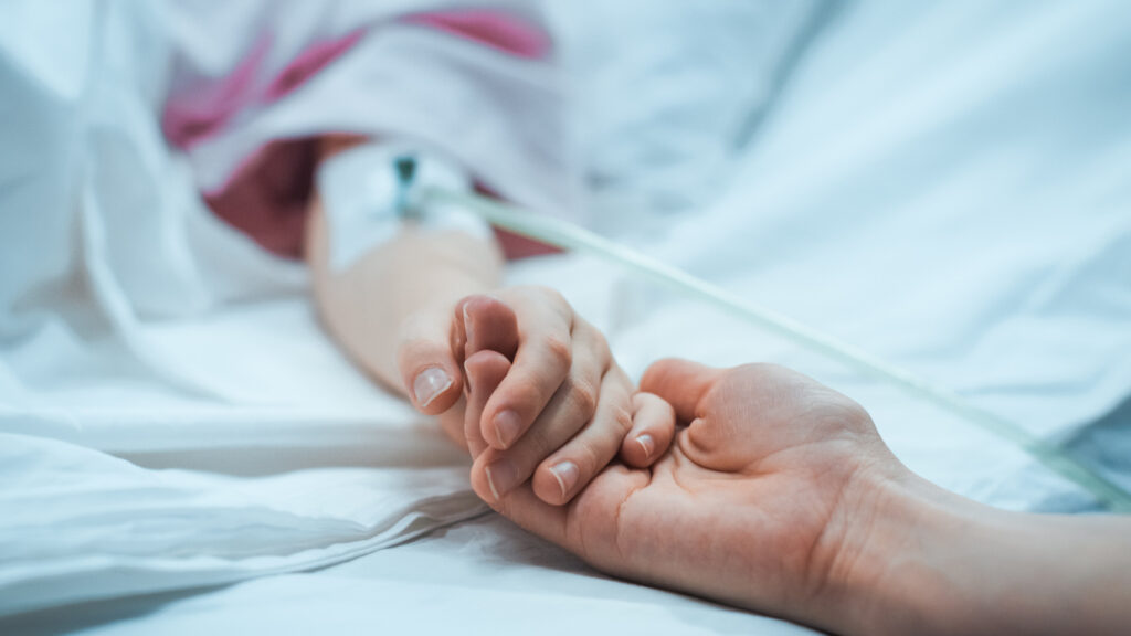 woman with sepsis in hospital