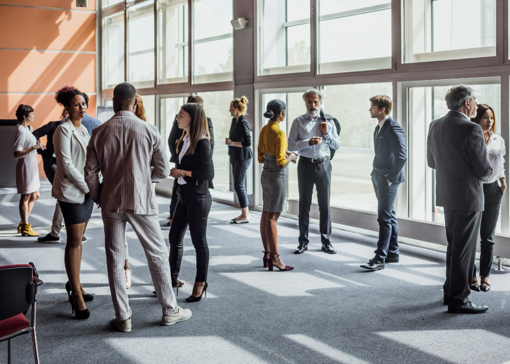 image of professionals networking